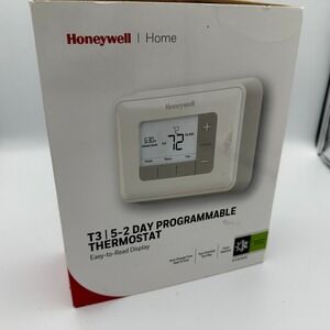 Honeywell Home T3 5-2 Day Programmable Thermostat Easy-Read Open Box Tested